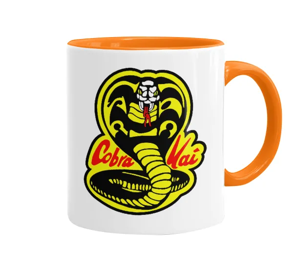 Cobra Kai Yellow — Κούπα χρωματιστή πορτοκαλί, κεραμική, 330ml