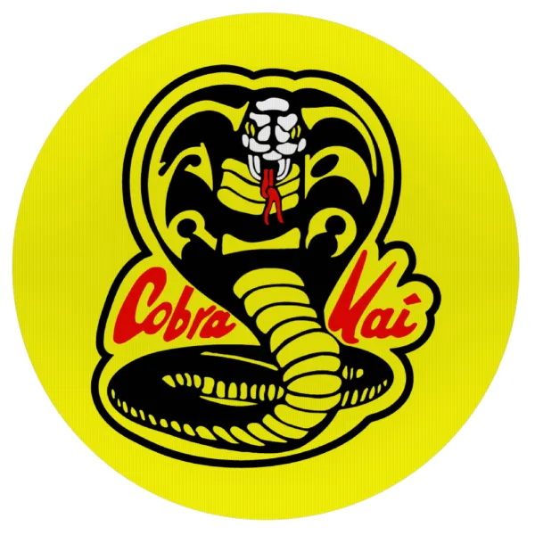 Cobra Kai Yellow — Mousepad Στρογγυλό 20cm