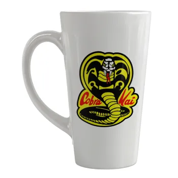Cobra Kai Yellow, Κούπα κωνική Latte Μεγάλη, κεραμική, 450ml