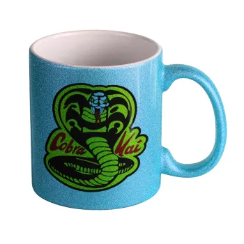 Cobra Kai Yellow, Κούπα Σιέλ Glitter που γυαλίζει, κεραμική, 330ml