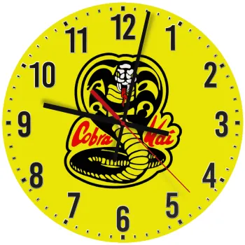 Cobra Kai Yellow, Ρολόι τοίχου ξύλινο (30cm)