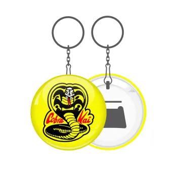 Cobra Kai Yellow, Μπρελόκ μεταλλικό 5cm με ανοιχτήρι