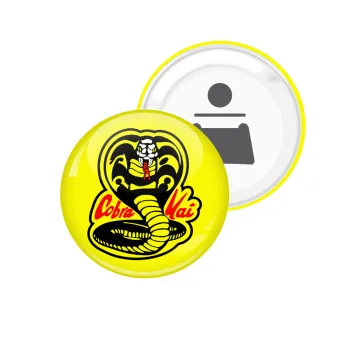 Cobra Kai Yellow, Μαγνητάκι και ανοιχτήρι μπύρας στρογγυλό διάστασης 5,9cm