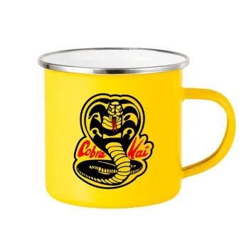 Cobra Kai Yellow, Κούπα Μεταλλική εμαγιέ Κίτρινη 360ml