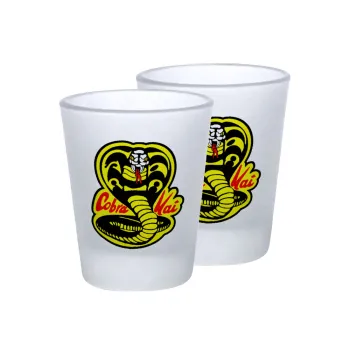Cobra Kai Yellow, Σφηνοπότηρα γυάλινα 45ml του πάγου (2 τεμάχια)