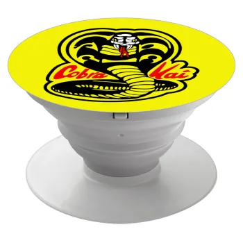 Cobra Kai Yellow, Phone Holders Stand  White Hand-held Mobile Phone Holder