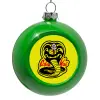 Green Christmas tree ornament bauble 8cm