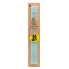 Easter Set, wooden keychain & aromatic flat Easter candle (30cm) (TURQUOISE)