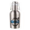 VOLVO, Μεταλλικό παγούρι Inox (Stainless steel) με καπάκι ασφαλείας 1L