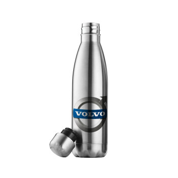 VOLVO, Μεταλλικό παγούρι θερμός Inox (Stainless steel), διπλού τοιχώματος, 500ml