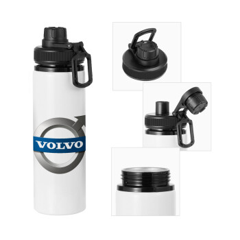 VOLVO, Metal water bottle with safety cap, aluminum 850ml