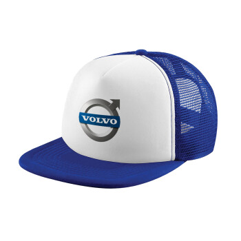 VOLVO, Καπέλο Ενηλίκων Soft Trucker με Δίχτυ Blue/White (POLYESTER, ΕΝΗΛΙΚΩΝ, UNISEX, ONE SIZE)