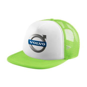 VOLVO, Καπέλο Soft Trucker με Δίχτυ Πράσινο/Λευκό