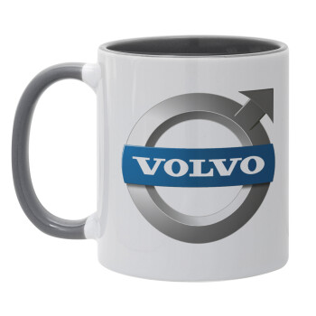 VOLVO, Mug colored grey, ceramic, 330ml