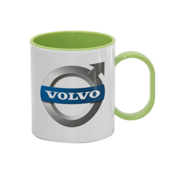 VOLVO, Κούπα (πλαστική) (BPA-FREE) Polymer Πράσινη για παιδιά, 330ml