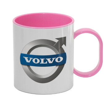 VOLVO, Κούπα (πλαστική) (BPA-FREE) Polymer Ροζ για παιδιά, 330ml