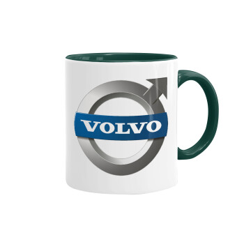 VOLVO, Mug colored green, ceramic, 330ml