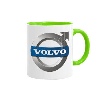 VOLVO, Mug colored light green, ceramic, 330ml