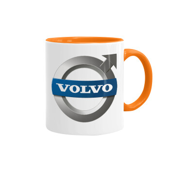 VOLVO, Mug colored orange, ceramic, 330ml