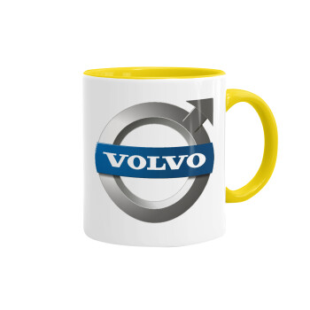 VOLVO, Mug colored yellow, ceramic, 330ml