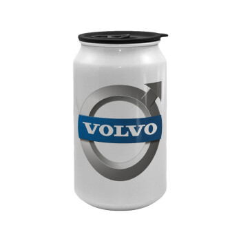 VOLVO, Κούπα ταξιδιού μεταλλική με καπάκι (tin-can) 500ml