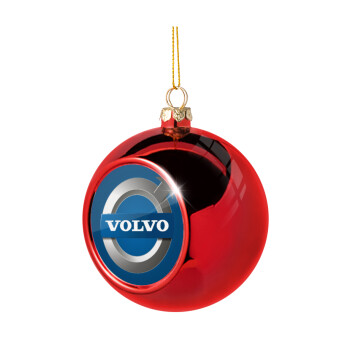 VOLVO, Χριστουγεννιάτικη μπάλα δένδρου Κόκκινη 8cm