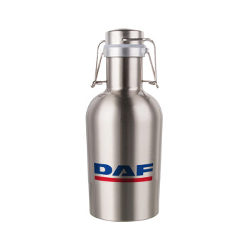 DAF, Μεταλλικό παγούρι Inox (Stainless steel) με καπάκι ασφαλείας 1L