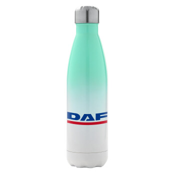 DAF, Metal mug thermos Green/White (Stainless steel), double wall, 500ml