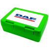 DAF, Παιδικό δοχείο κολατσιού ΠΡΑΣΙΝΟ 185x128x65mm (BPA free πλαστικό)