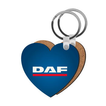 DAF, Μπρελόκ Ξύλινο καρδιά MDF