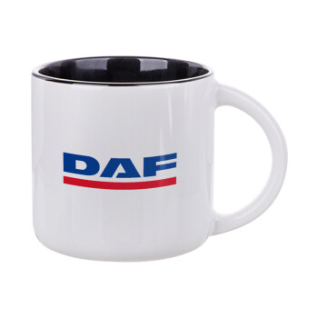 DAF, Κούπα κεραμική 400ml Λευκή/Μαύρη