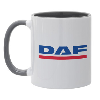 DAF, Mug colored grey, ceramic, 330ml