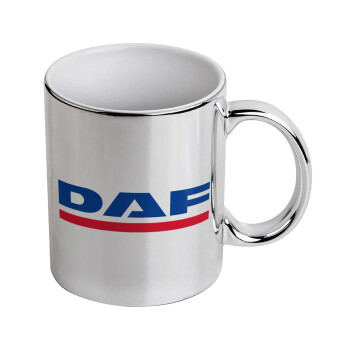 DAF, Mug ceramic, silver mirror, 330ml