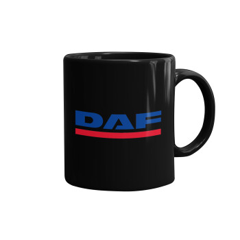 DAF, Mug black, ceramic, 330ml