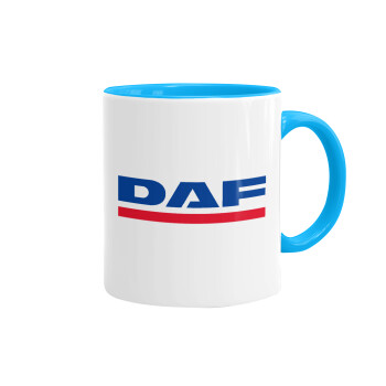 DAF, Mug colored light blue, ceramic, 330ml