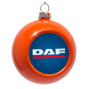 Στολίδι Χριστουγεννιάτικη μπάλα δένδρου Πορτοκαλί 8cm