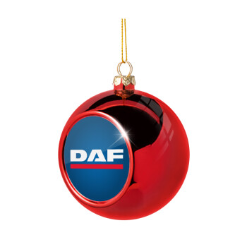 DAF, Χριστουγεννιάτικη μπάλα δένδρου Κόκκινη 8cm