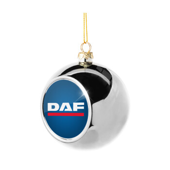 DAF, Χριστουγεννιάτικη μπάλα δένδρου Ασημένια 8cm