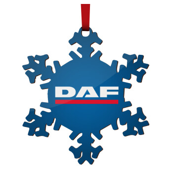 DAF, Στολίδι Χριστουγεννιάτικο στολίδι νιφάδα ξύλινο 9cm