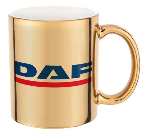 DAF — Mug ceramic, gold mirror, 330ml