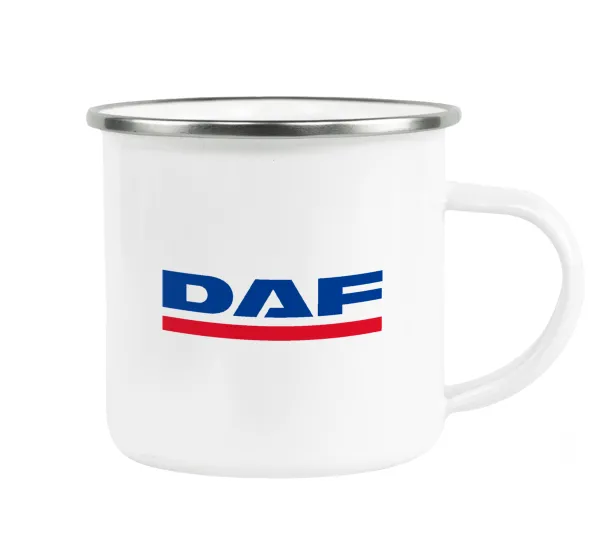 DAF — Metallic enamel cup white 360ml