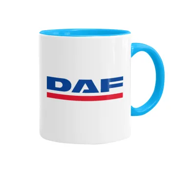 DAF, Mug colored light blue, ceramic, 330ml