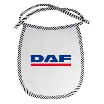 DAF, Σαλιάρα μωρού αλέκιαστη με κορδόνι Μαύρη