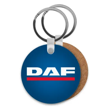 DAF, Μπρελόκ Ξύλινο στρογγυλό MDF Φ5cm