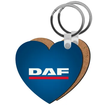 DAF, Μπρελόκ Ξύλινο καρδιά MDF