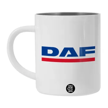 DAF, BIG Mug Stainless steel double wall (450ml, White)