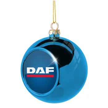 DAF, Blue Christmas tree ball ornament 8cm