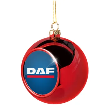 DAF, Christmas tree ball Red 8cm