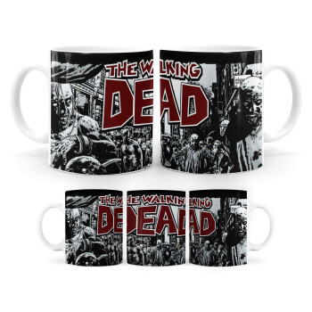 The walking dead comic drawing zombie, Ceramic coffee mug, 330ml (1pcs)