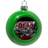 Green Christmas tree ornament bauble 8cm